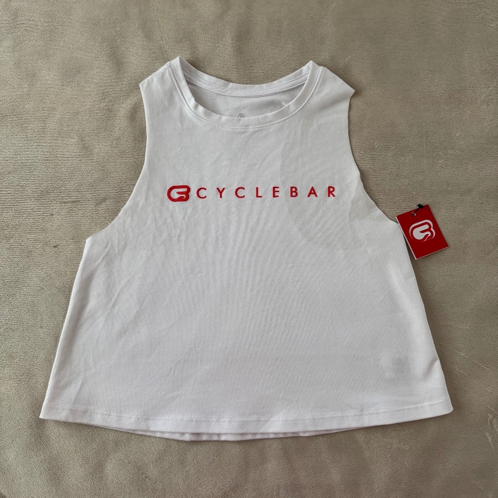 CycleBar Essential Puff Crop Tank